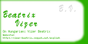 beatrix vizer business card